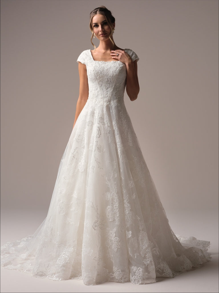 Dresses Modest Mormon Wedding Gowns White Wedding Dresses With