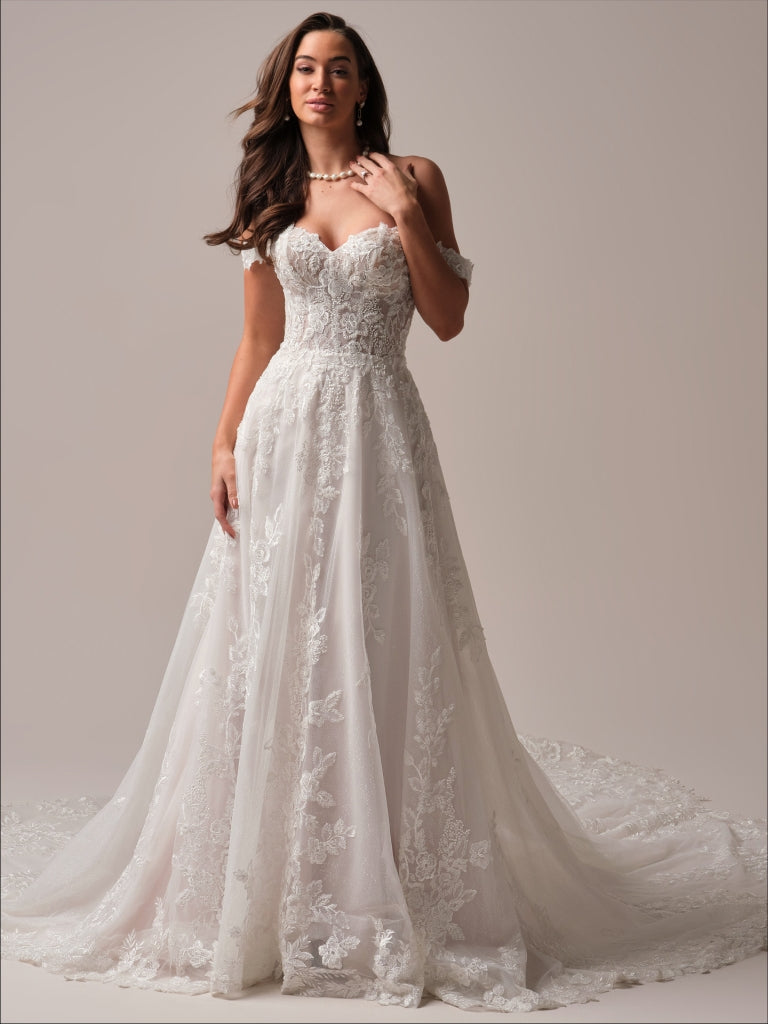 everleigh lace dress Everleigh Lace Satin Corset Maxi Dress (Women)