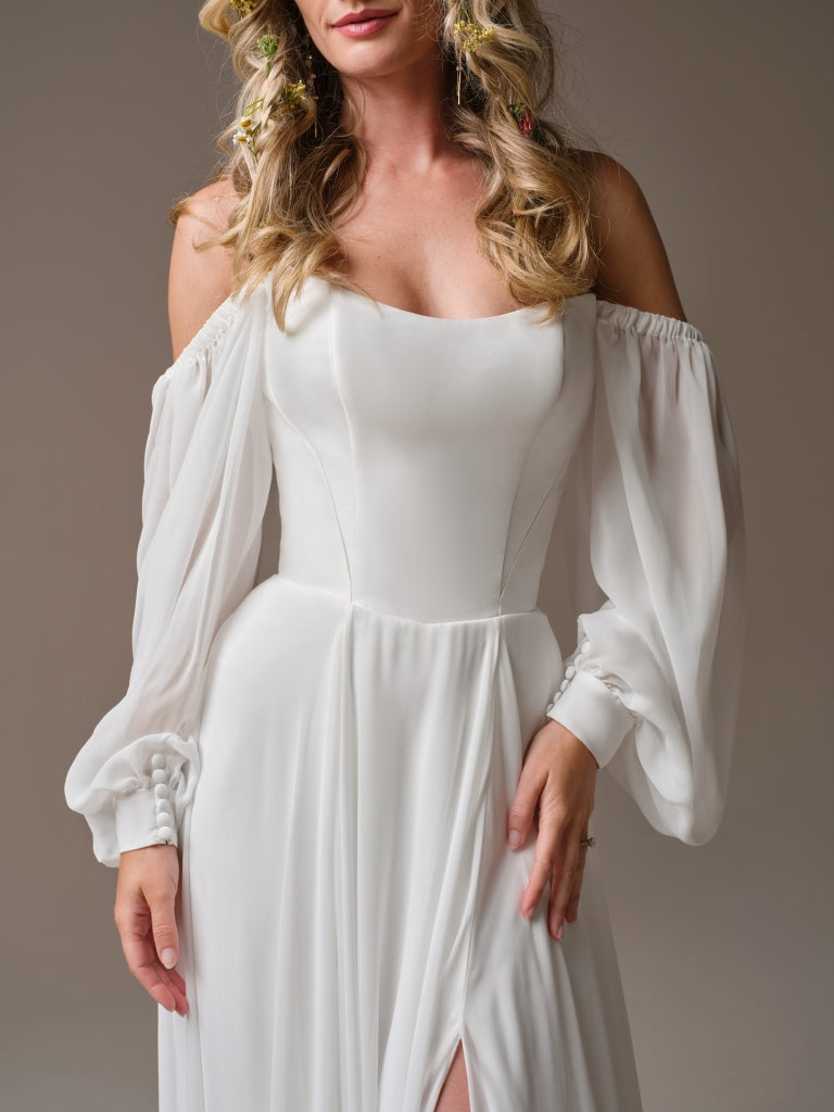 Georgina Detachable Sleeves by Rebecca Ingram 18 / All Ivory Georgina Detachable Sleeves by Rebecca Ingram 18 / All Ivory