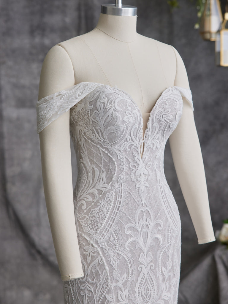 Bronson Detachable Cap Sleeves by Sottero and Midgley