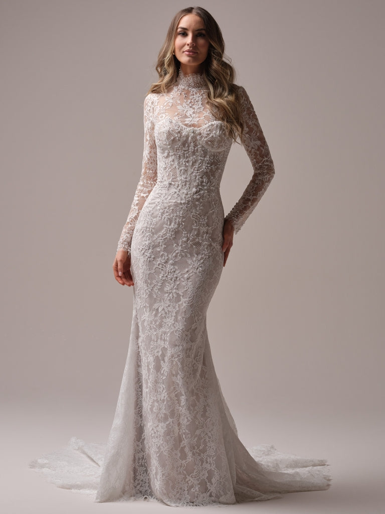 Jovienne Jacket by Sottero and Midgley 26 / Ivory with Ivory Illusion Jovienne Jacket by Sottero and Midgley 26 / Ivory with Ivory Illusion