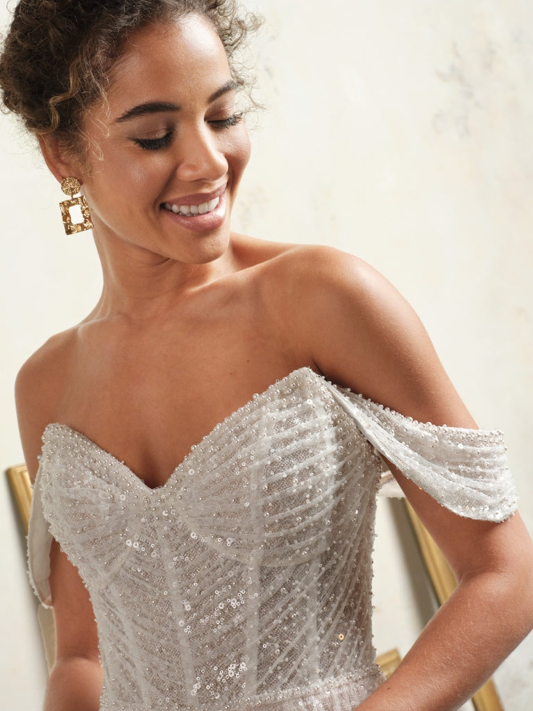 Monica Detachable Cap Sleeves by Sottero and Midgley Bridal Closet Monica Detachable Cap Sleeves by Sottero and Midgley Bridal Closet