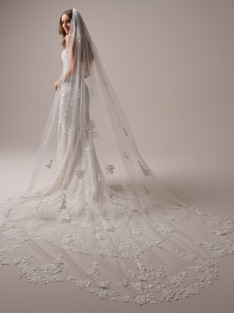 veil for fit and flare wedding dress A-Line Cape Wedding Dresses for a Graceful Bridal Moment