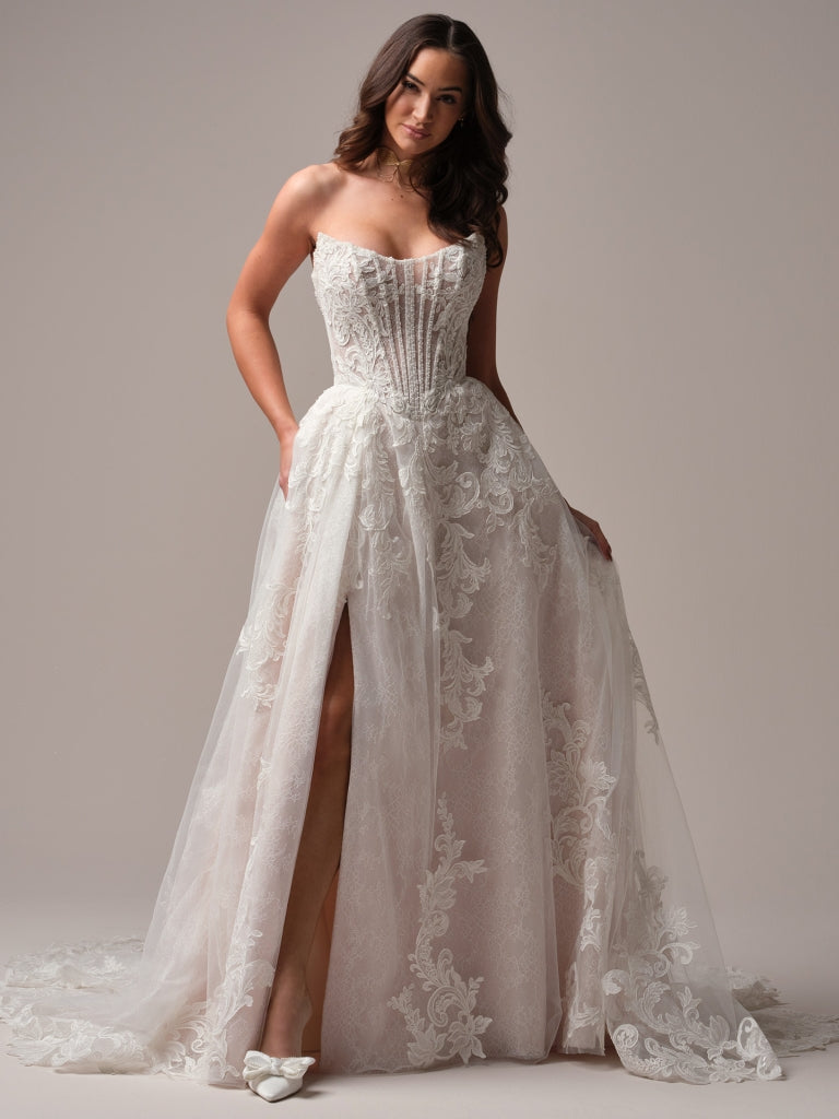 Parker by Sottero and Midgley 10 / Ivory over blush / Lined Parker by Sottero and Midgley 10 / Ivory over blush / Lined