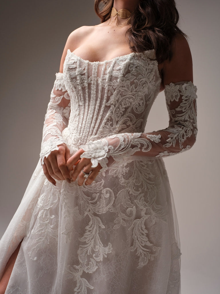 Parker Long Sleeves by Sottero and Midgley 16 / All Ivory Parker Long Sleeves by Sottero and Midgley 16 / All Ivory