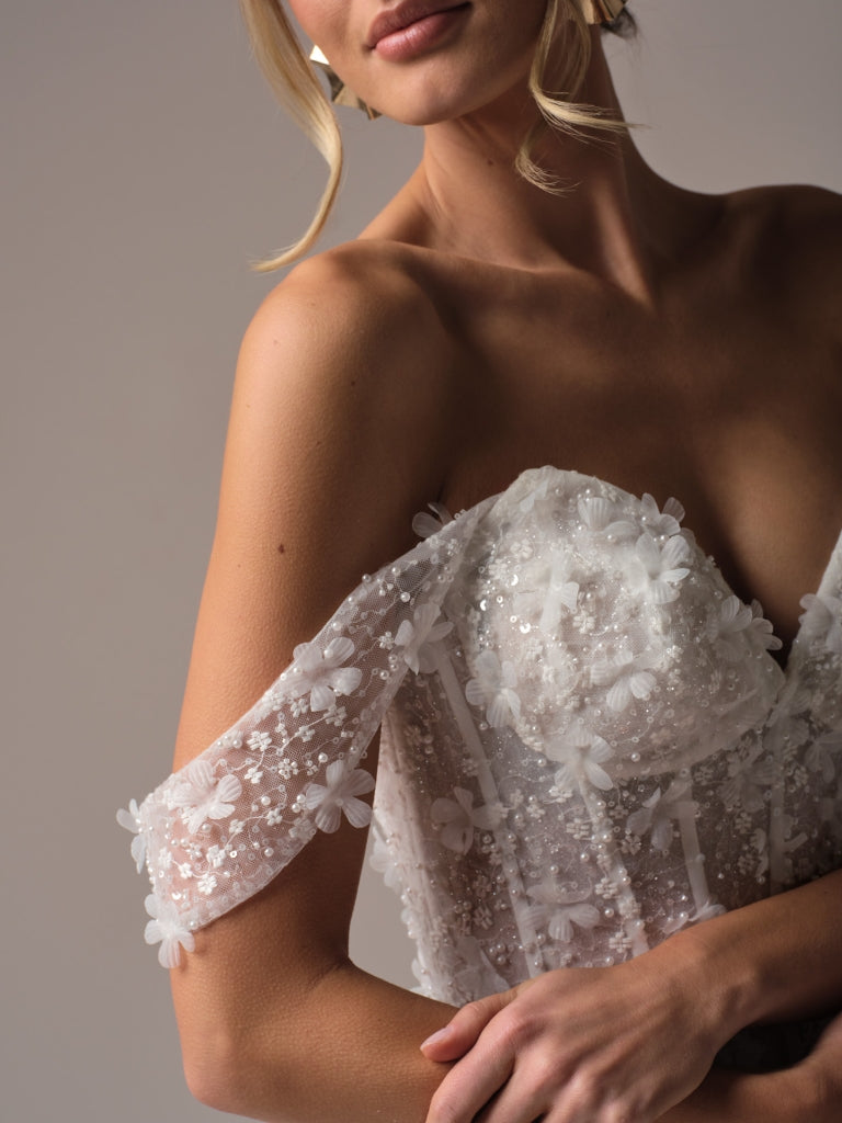 Sicilia Cap Sleeves: Bridal Gown by Sottero and Midgley Sicilia Cap Sleeves: Bridal Gown by Sottero and Midgley