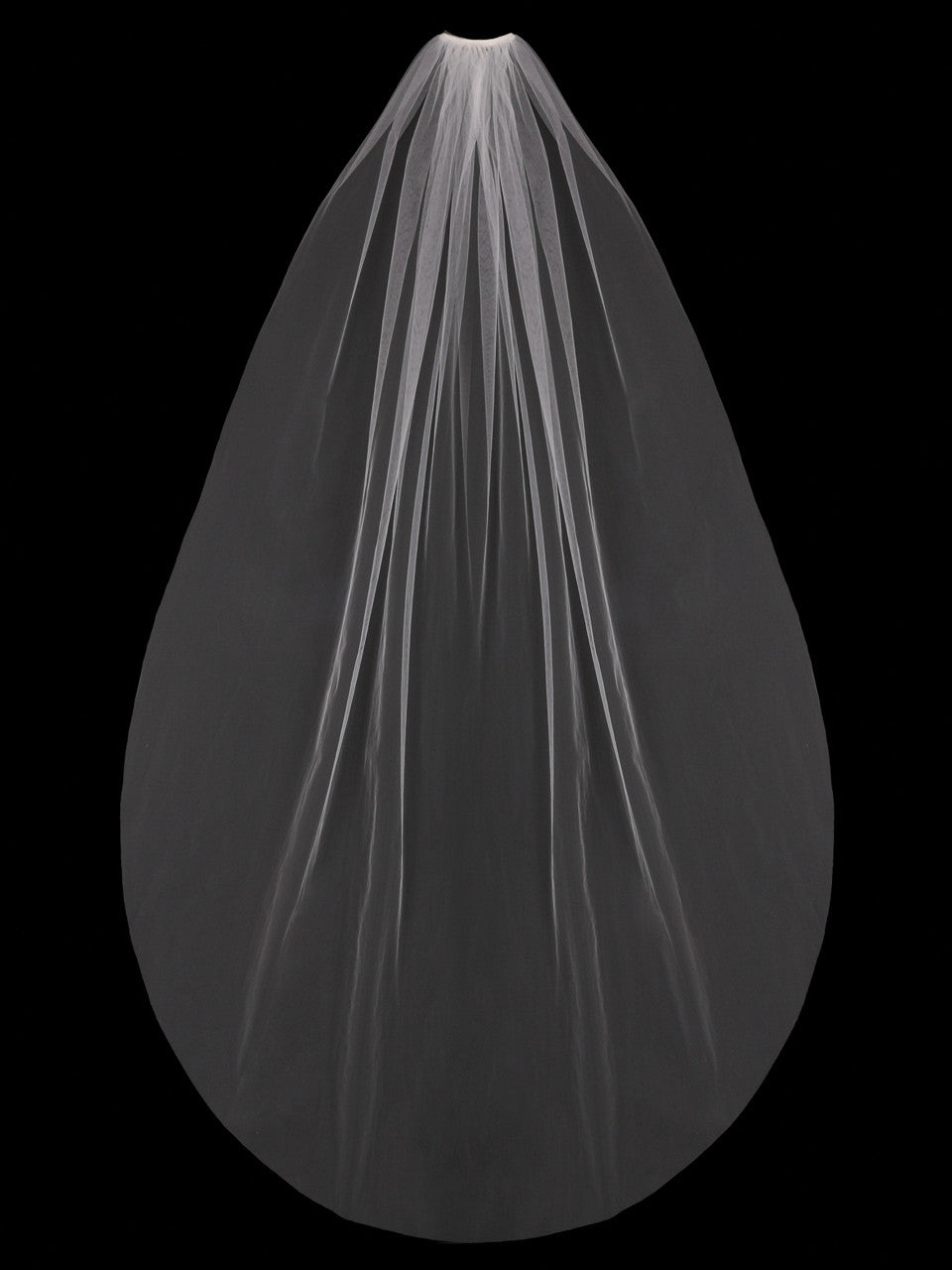 Raw Edge Chapel Length Veil V03CP - Accessories