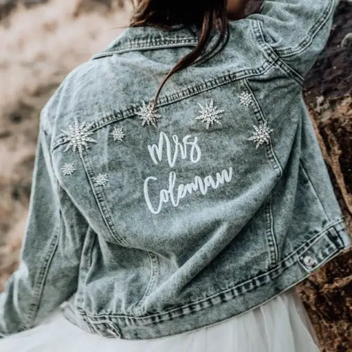 Star Struck Denim Bridal Jacket by Heirloom