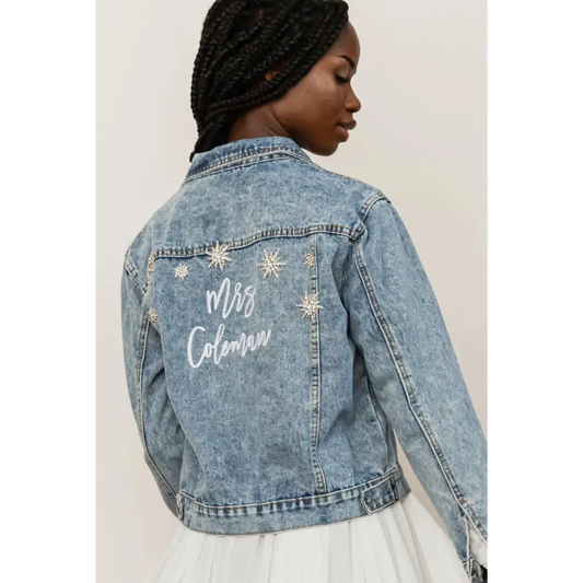 Star Struck Denim Bridal Jacket by Heirloom