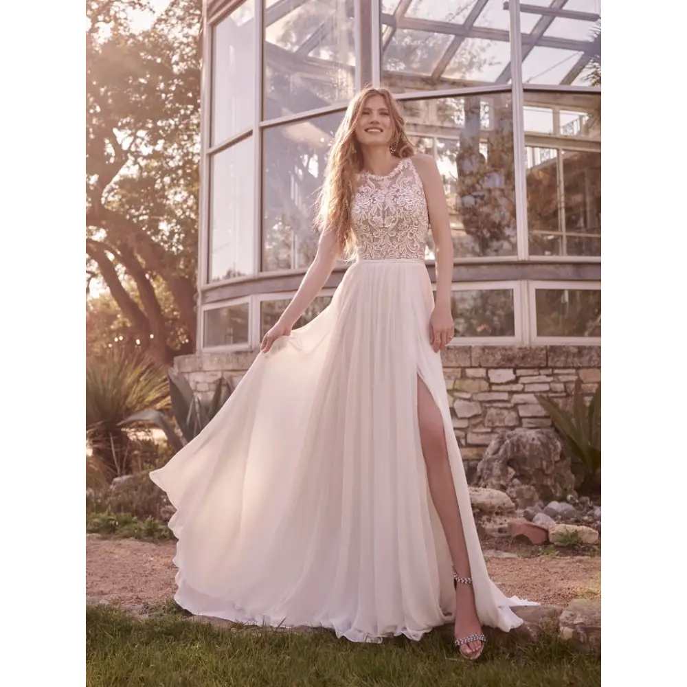 Rebecca Ingram Tasha - Ivory (gown with Natural Illusion) -