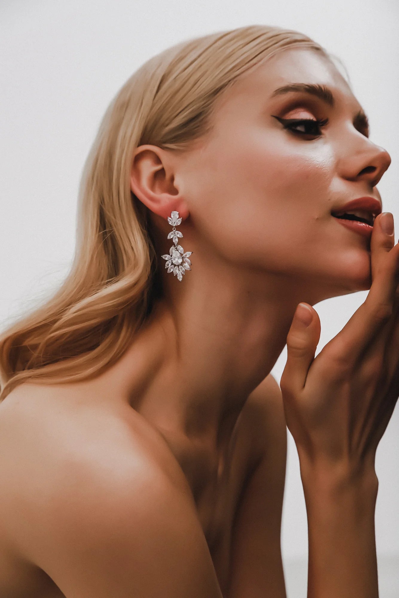 Violet Earrings E065 - Silver - Accessories