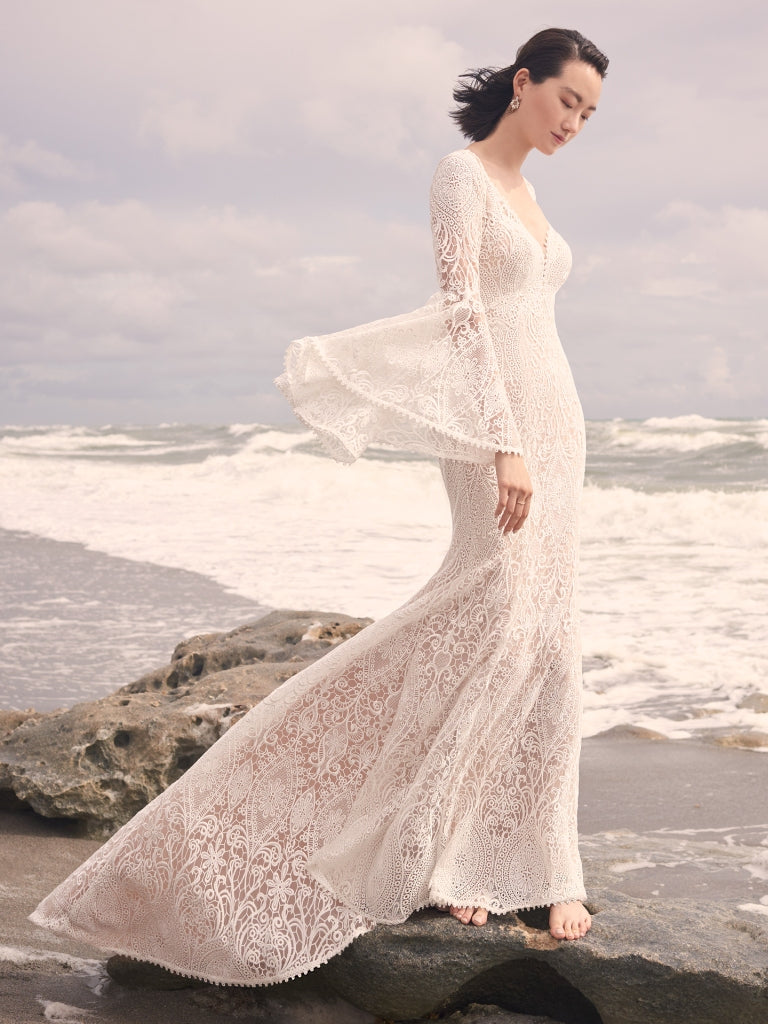 Sottero and Midgley Benson Detachable Long Bell Sleeves - Sample Sale