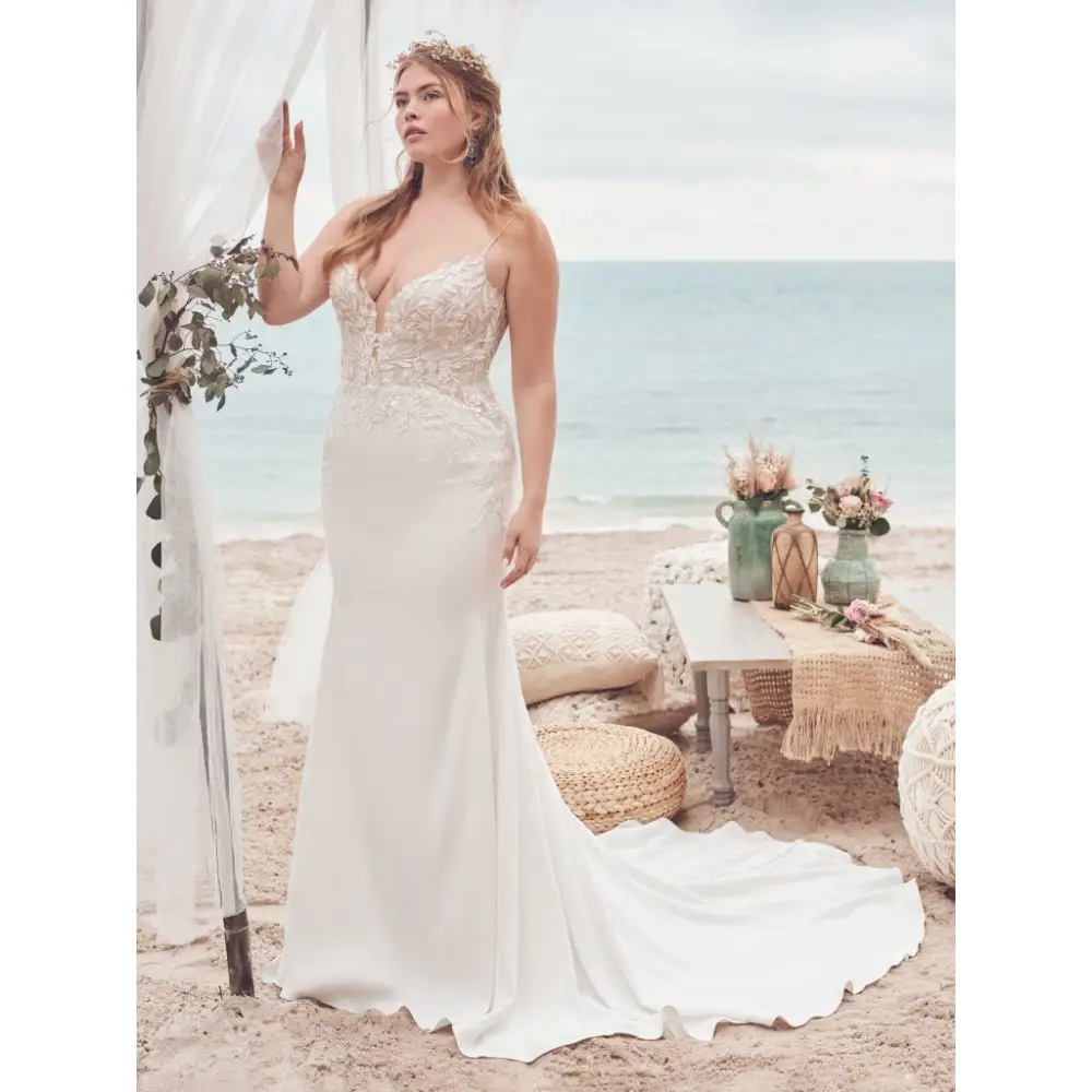 Alda by Rebecca Ingram - Ivory (gown with Natural Illusion)
