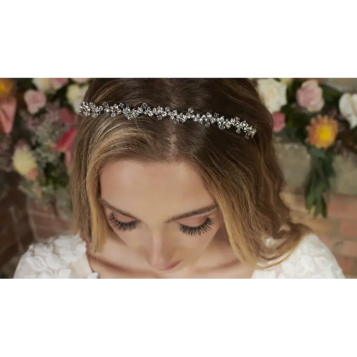 Bridal Tiara T2205 - Antique Silver/Clear - Accessories