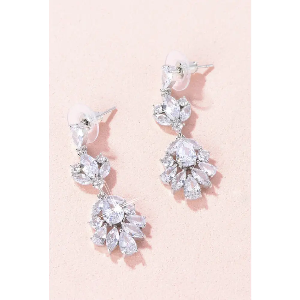 Lucy CZ Drop Earrings E023