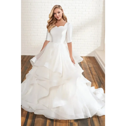 MOD204 by Modest Mon Cheri - Ivory - Wedding Dresses