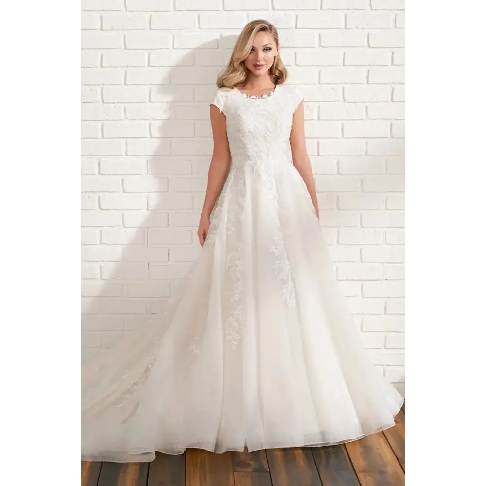 A line modest wedding 2025 dresses