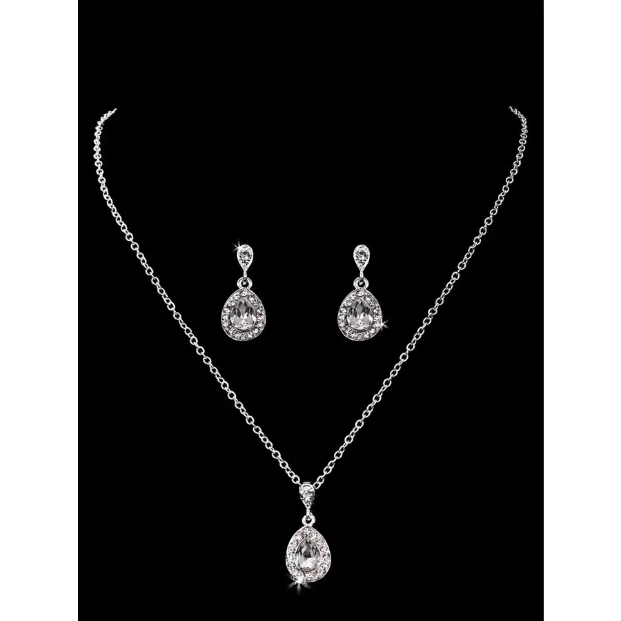NL1809 Necklace and Earrings Set Bridal Closet