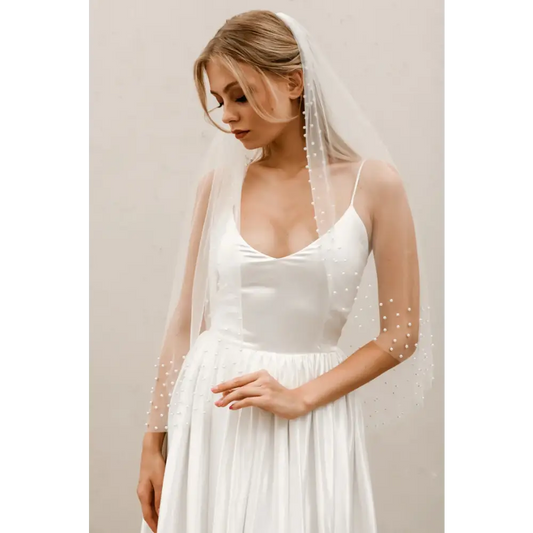 Pearl Border Veil V002