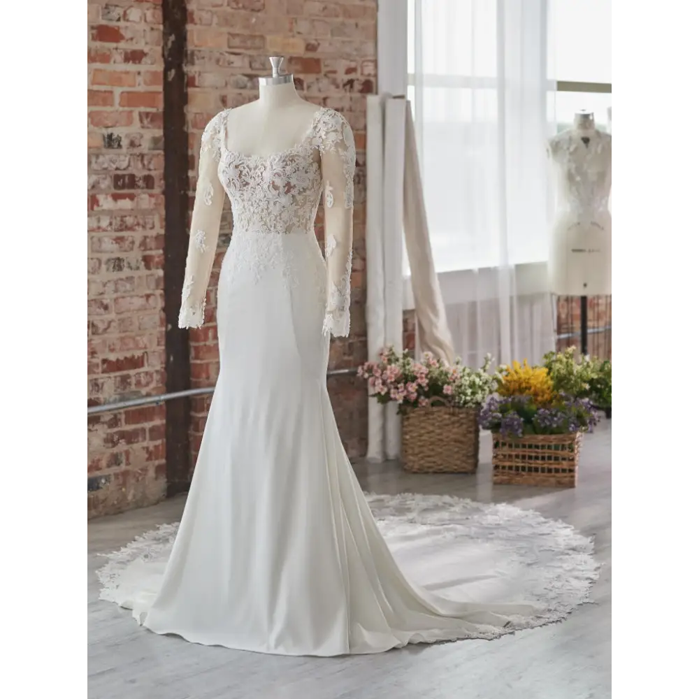 Rebecca Ingram Sadie Detachable Long Sleeves Bridal Closet
