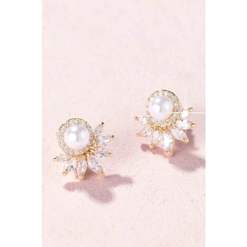 Steph CZ Earrings E021 - Gold