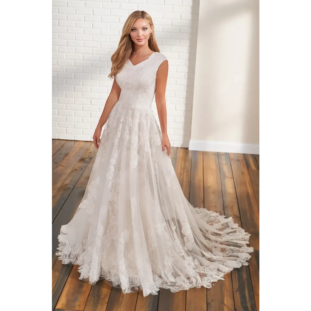 Modest ivory shop dress