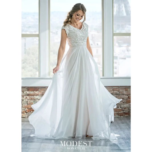 TR21905 by Mon Cheri - Sample Sale - Ivory/Champagne