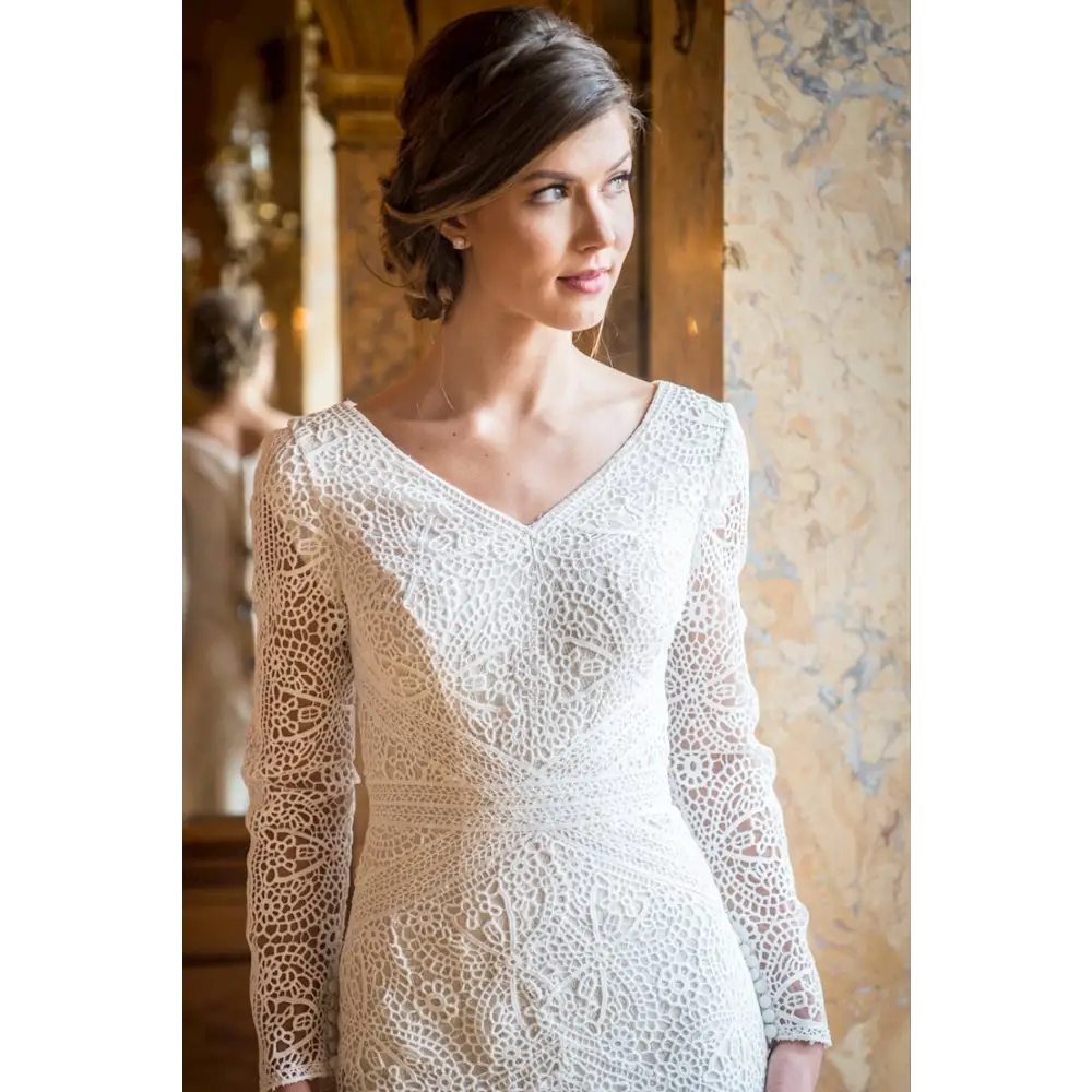 TR22051 by Modest Mon Cheri- In Store - 6 / Ivory/Champagne