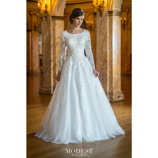 TR22055 by Modest Mon Cheri - Ivory - Wedding Dresses