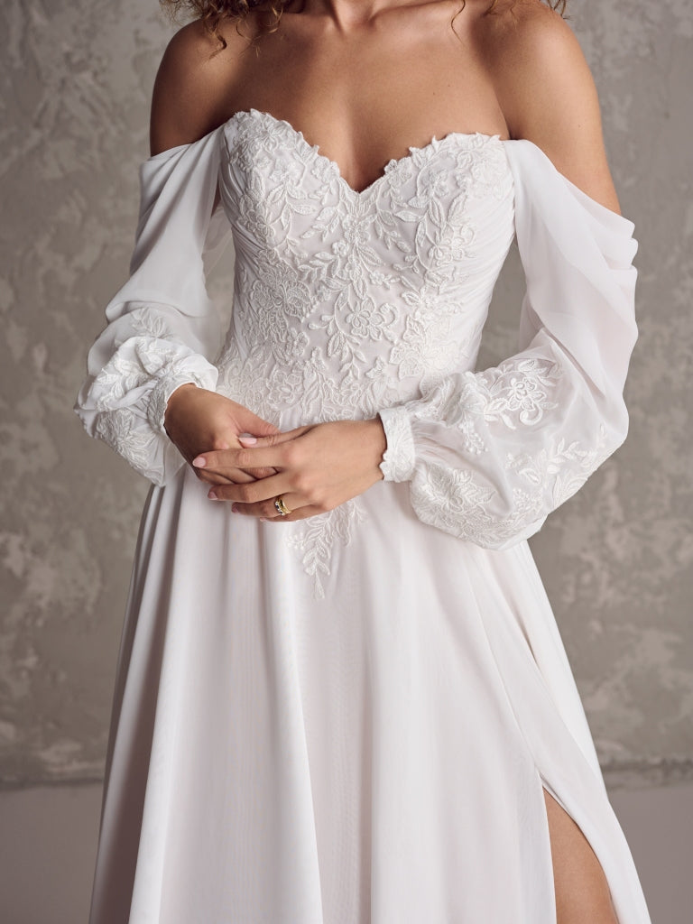 Chiffon Bishop Sleeve
