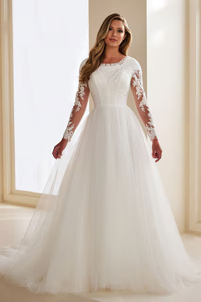 Modest Long Sleeve Wedding Gowns Modest Long Sleeve Wedding Gowns