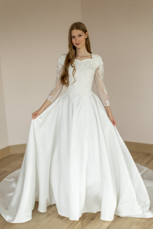 Modest Long Sleeve Wedding Gowns Modest Long Sleeve Wedding Gowns