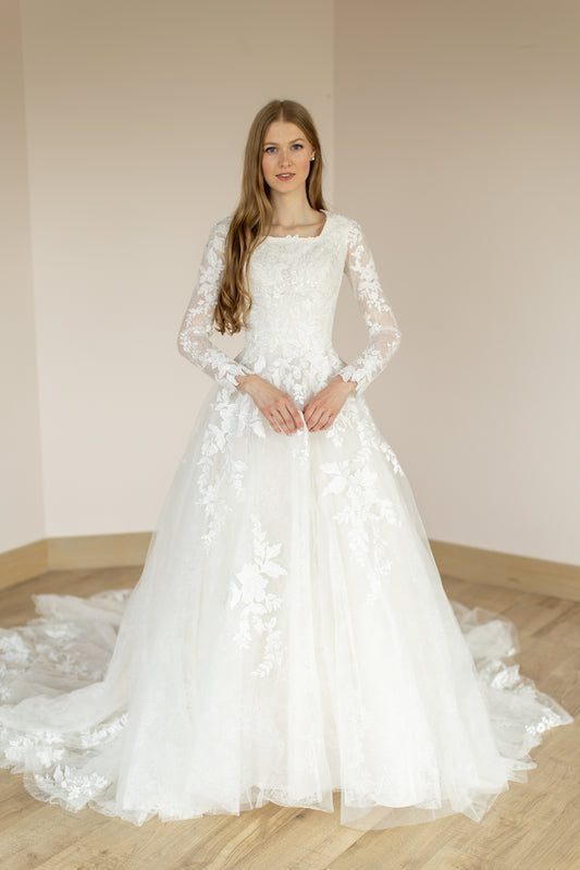 Modest Long Sleeve Wedding Gowns Modest Long Sleeve Wedding Gowns
