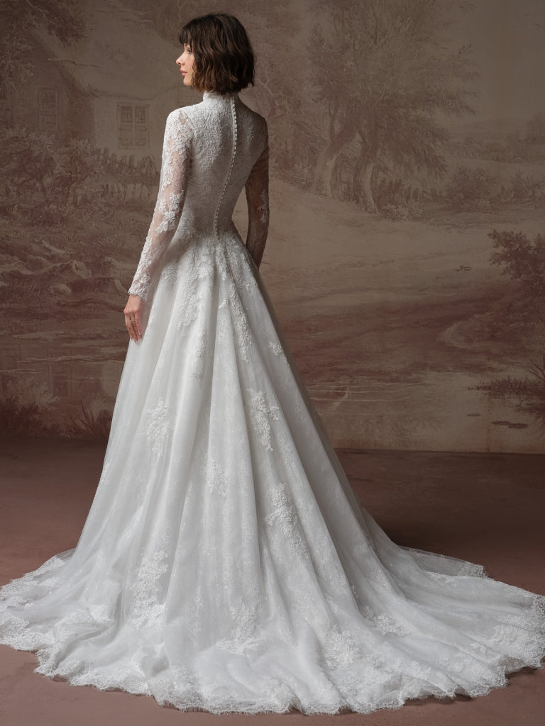 maggie sottero long sleeve lace dress Wedding Dresses with Sleeves for Your Romantic Celebration
