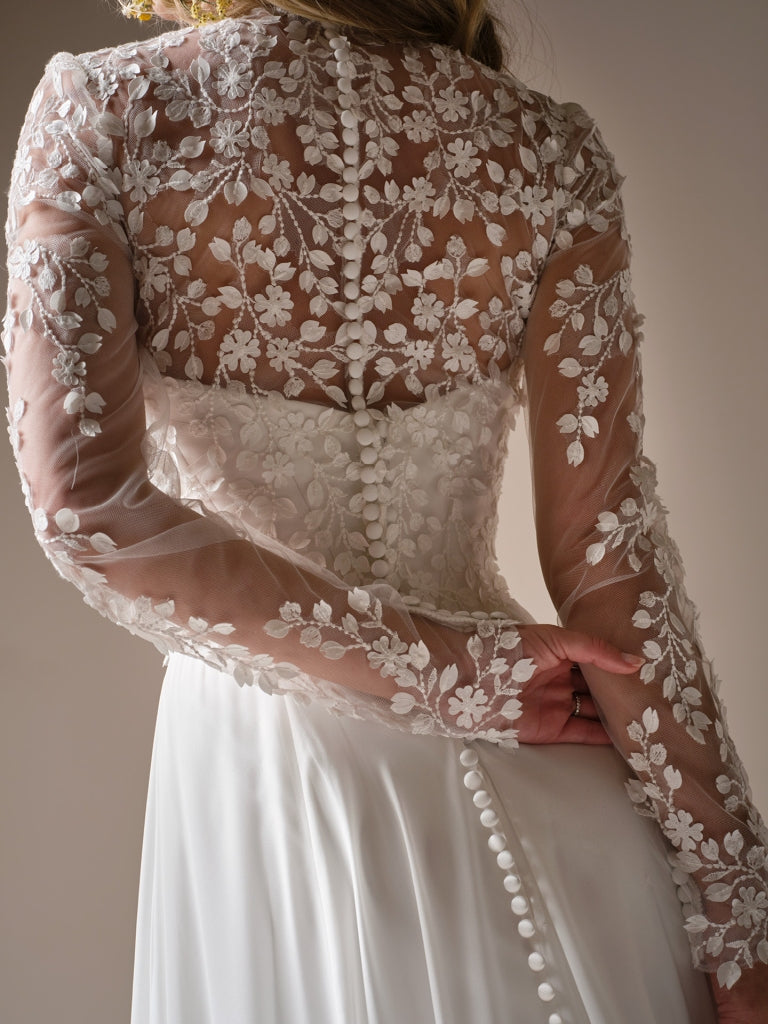 Georgina Detachable Lace Jacket by Rebecca Ingram