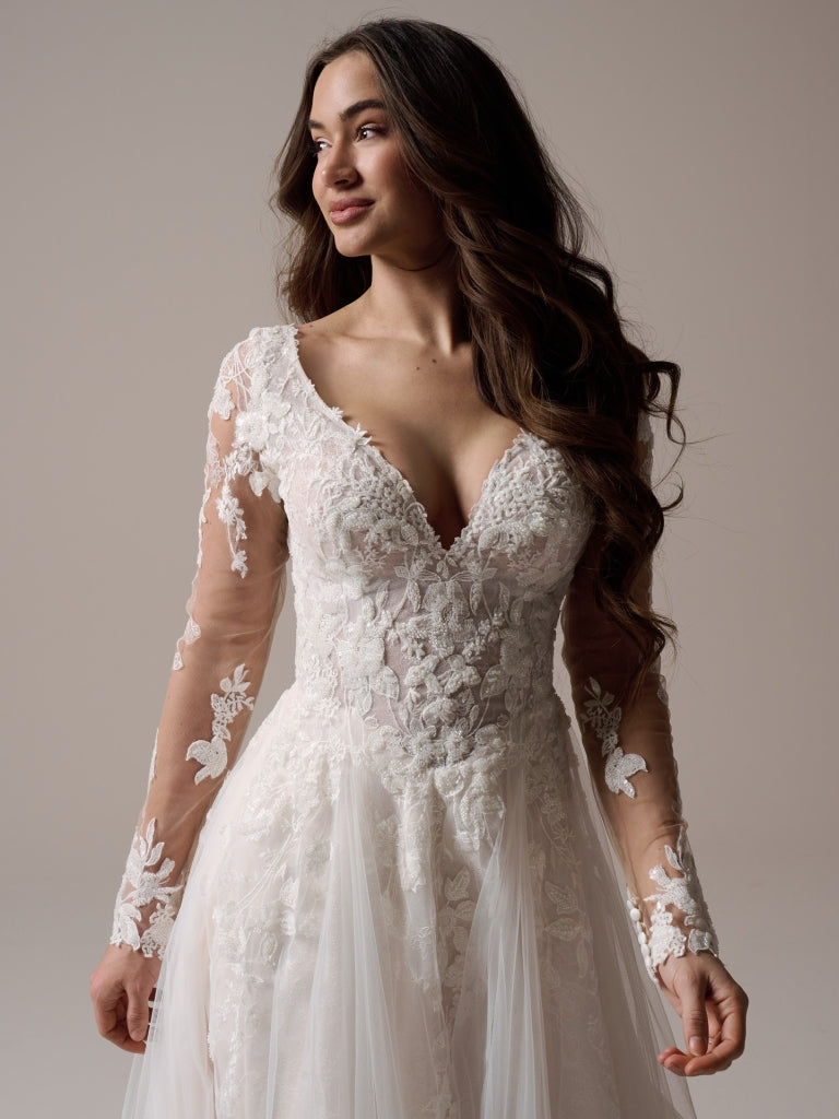 rebecca ingram long sleeve wedding dress Rebecca Ingram Ruby Wedding Dress