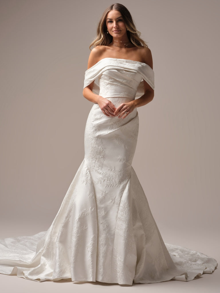 Giselle Marie Detachable Shoulder Wrap by Sottero and Midgley 0 / All Ivory