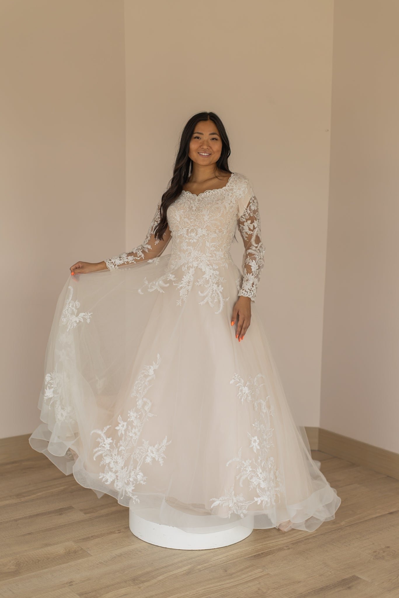 Mon Cheri Modest TR11972 Wedding Dresses at Bridal Closet