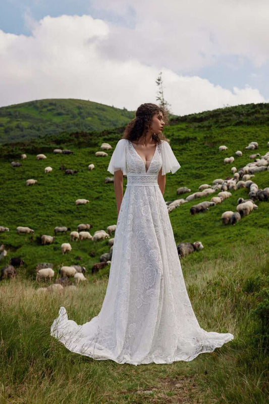 Wedding Dresses | Modest | Maggie Sottero | Rebecca Ingram tagged "Flutter Sleeve" Bridal Closet Wedding Dresses | Modest | Maggie Sottero | Rebecca Ingram tagged "Flutter Sleeve" Bridal Closet