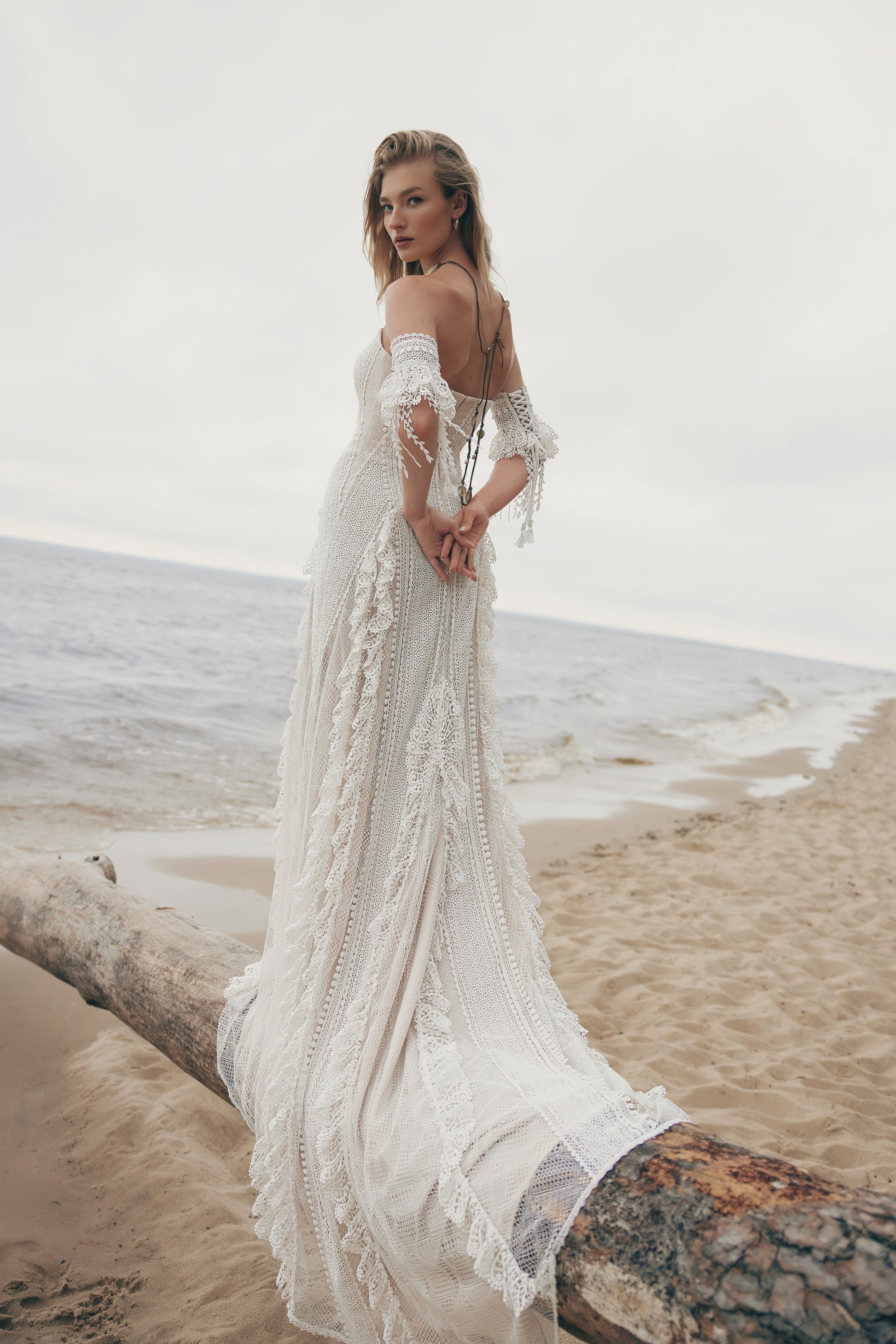 boho me off the shoulder dress Lucia Off-Shoulder Boho Bohemian Wedding Festival Maxi Dress One Regular Size