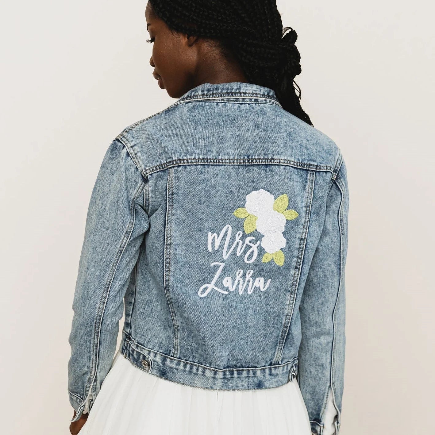 Lucky in Love Denim Bridal Jacket - Accessories