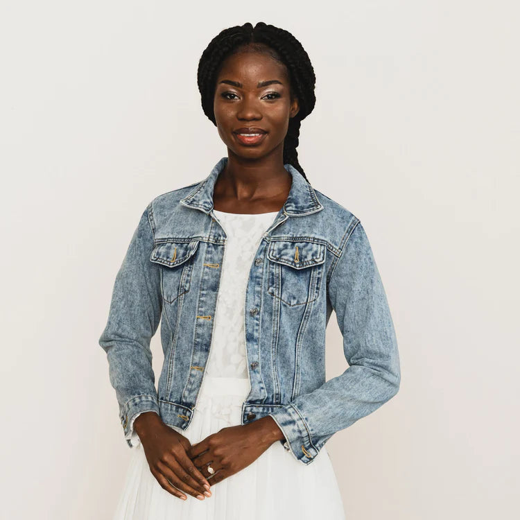 Lucky in Love Denim Bridal Jacket - Accessories