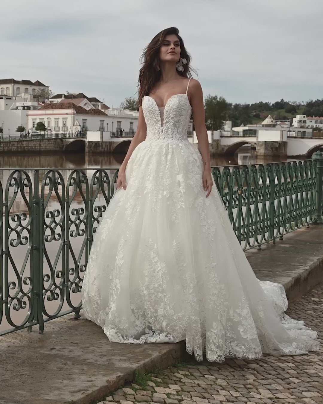 Blush spaghetti straps Wedding Dress – Wedding dresses by Alena Plokhova