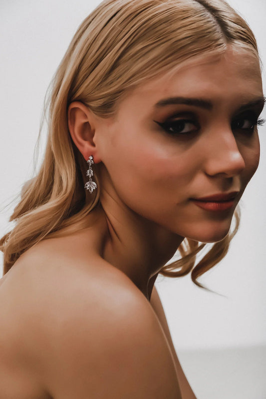 Ruby Earrings E048 - Silver - Accessories