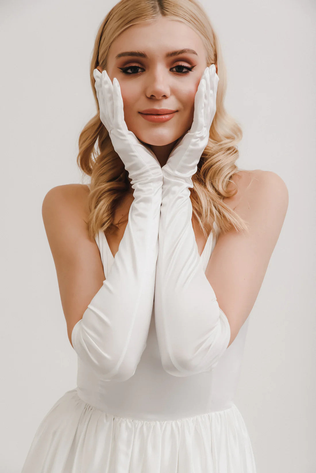 Rae Satin Gloves - Gloves