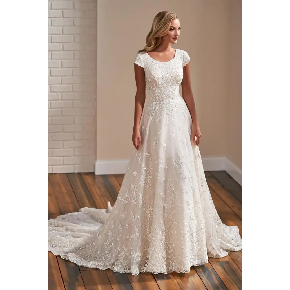 TR22173 by Modest Mon Cheri - White - Wedding Dresses
