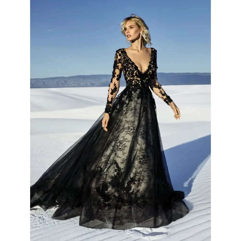 Sottero and Midgley Zander - Black over Nude (pictured) /