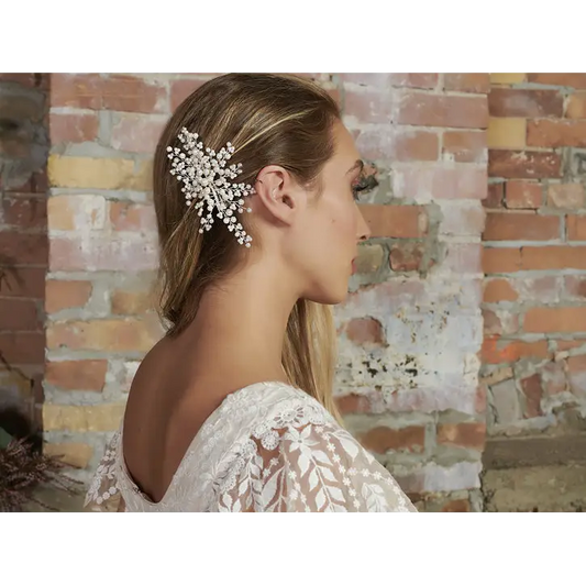 Bridal Hair Comb HC2240 - Ivory/SIlver - Accessories