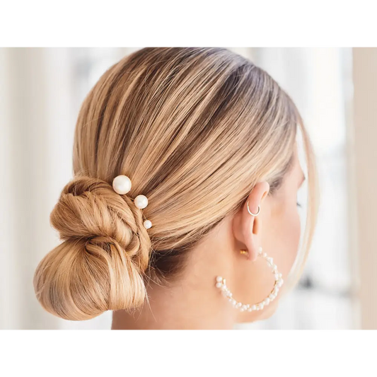 Bridal Hair Jewelry | HP2321 - Ivory/Light Gold