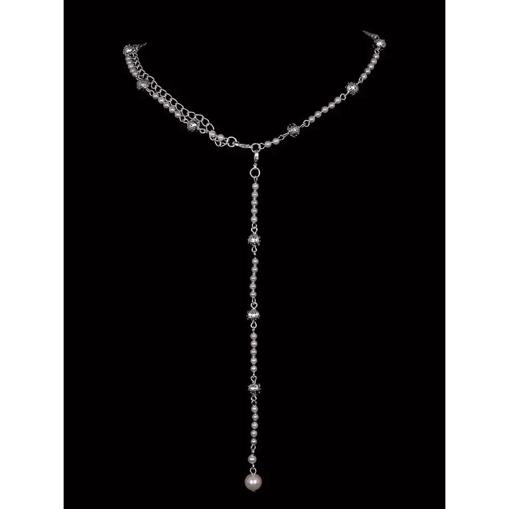 Bridal Necklace | NL2351 - Silver/Clear